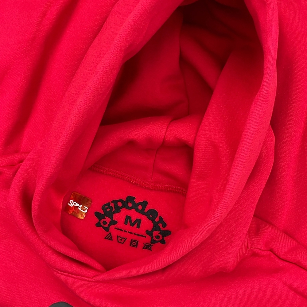 Sp5der Beluga Pullover Hoodie Red | Spider Worldwide - Picture 4 of 6